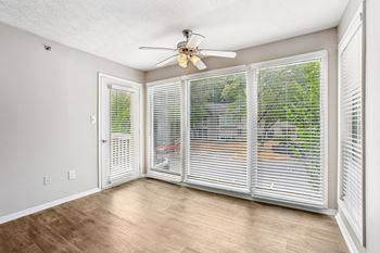 Floor-to-ceiling windows in select homes